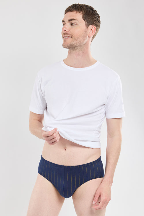 Striped briefs - lightweight cotton - Armor-lux - 1