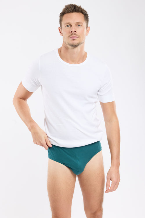 Einfarbiger Slip – leichte Baumwolle - Armor-lux - 1