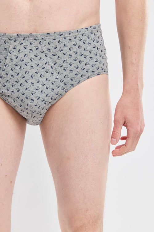 Sailboat printed briefs - light cotton - Armor-lux - 2