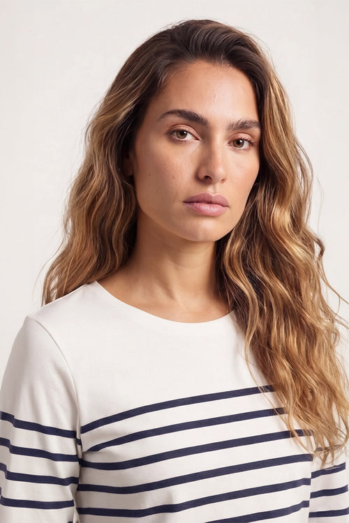 3/4 sleeve Breton shirt - cotton - Armor-lux - 3