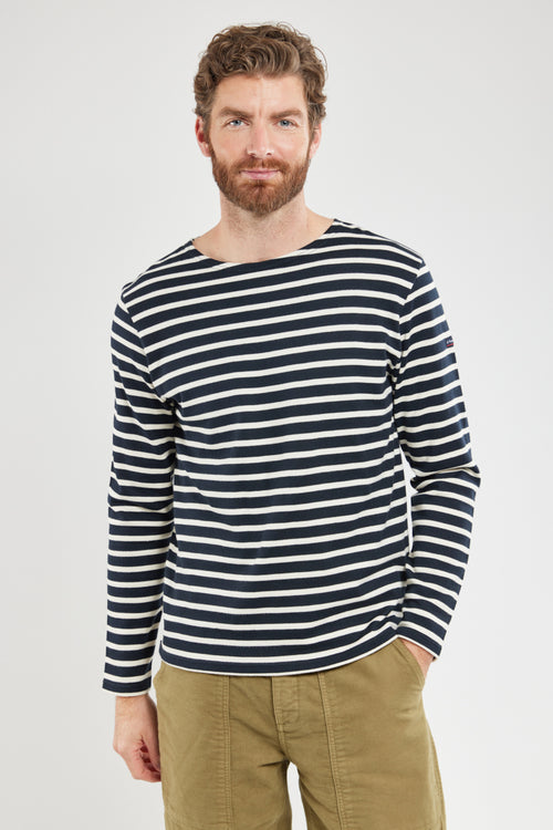 Long-sleeved Breton striped shirt - rustic cotton - Armor-lux - 3