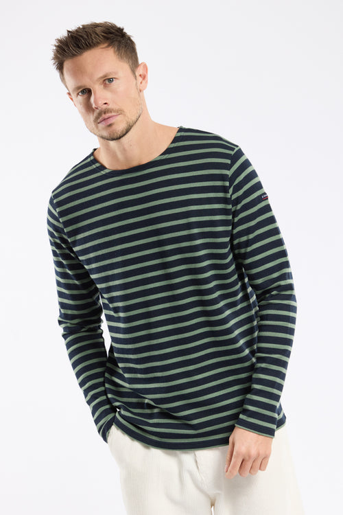 Long-sleeved Breton striped shirt - thick cotton - Armor-lux - 1