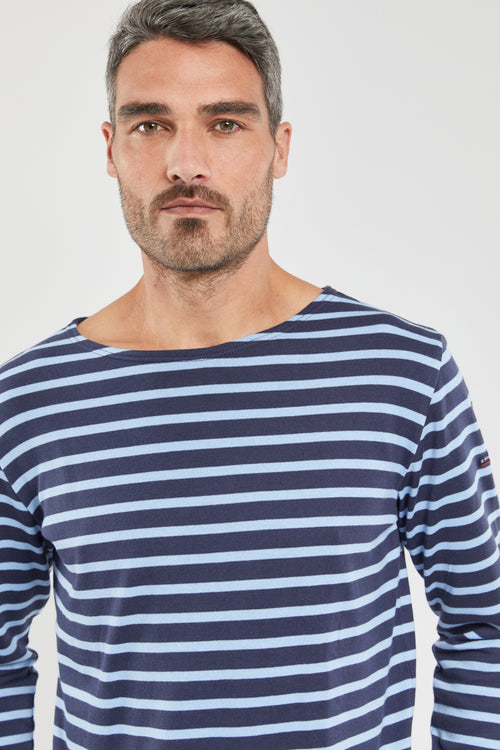 Long-sleeved Breton striped shirt - rustic cotton - Armor-lux - 3