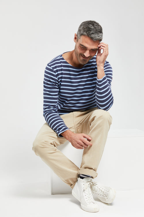 Long-sleeved Breton striped shirt - rustic cotton - Armor-lux - 2