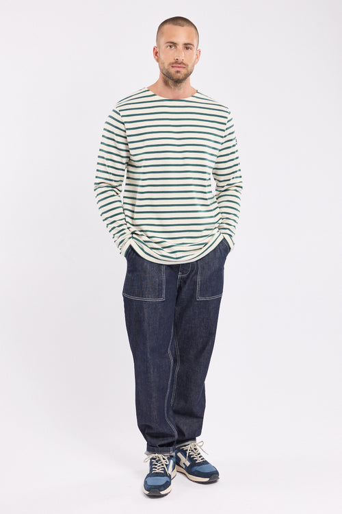 Long-sleeved Breton striped shirt - rustic cotton - Armor-lux - 3