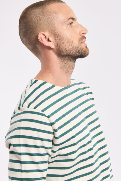 Long-sleeved Breton striped shirt - rustic cotton - Armor-lux - 4