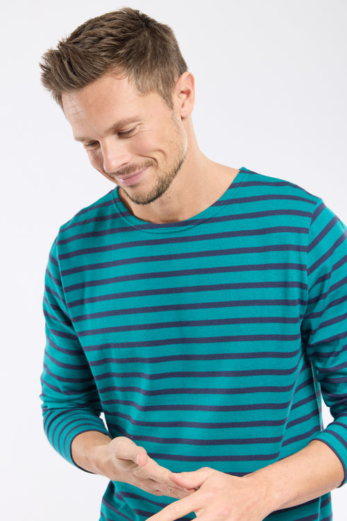 Long-sleeved Breton striped shirt - thick cotton - Armor-lux - 2