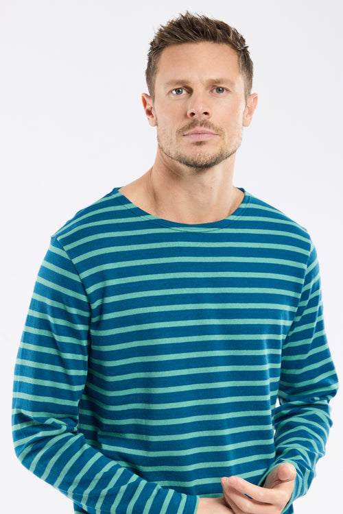 Long-sleeved Breton striped shirt - thick cotton - Armor-lux - 2