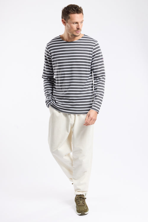 Long-sleeved Breton striped shirt - thick cotton - Armor-lux - 3