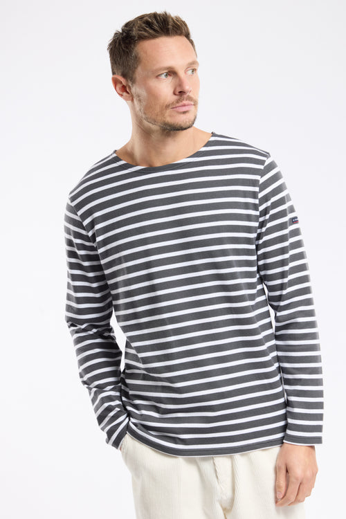 Long-sleeved Breton striped shirt - thick cotton - Armor-lux - 4
