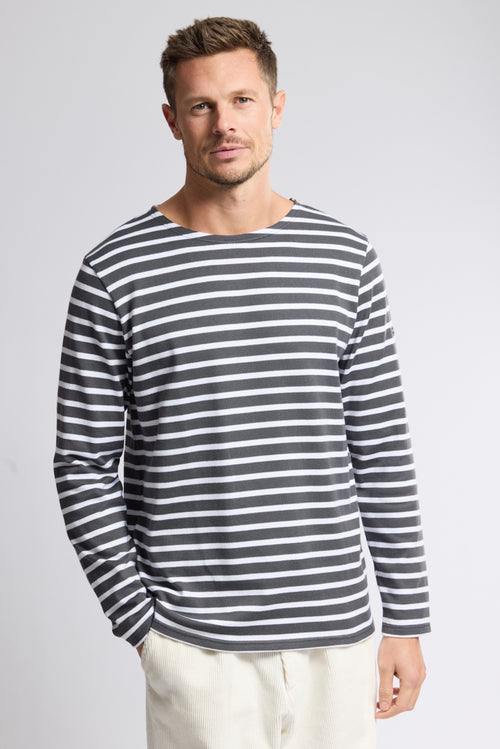 Long-sleeved Breton striped shirt - thick cotton - Armor-lux - 1