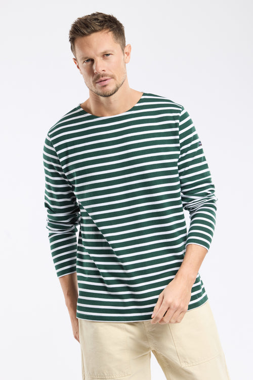 Long-sleeved Breton striped shirt - thick cotton - Armor-lux - 1
