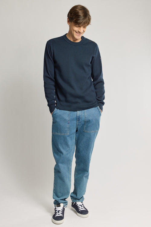 Pull marin uni - coton - Armor-lux - 1