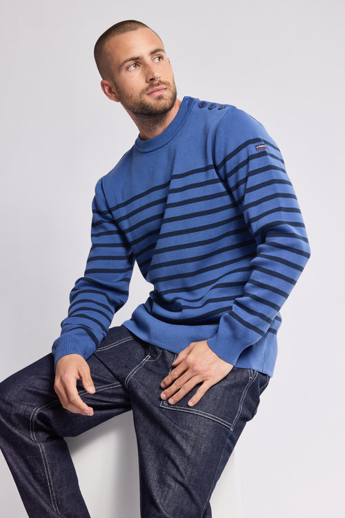 Striped fisherman jumper — cotton - Armor-lux - 1