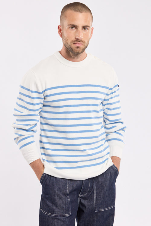 Striped fisherman jumper — cotton - Armor-lux - 1