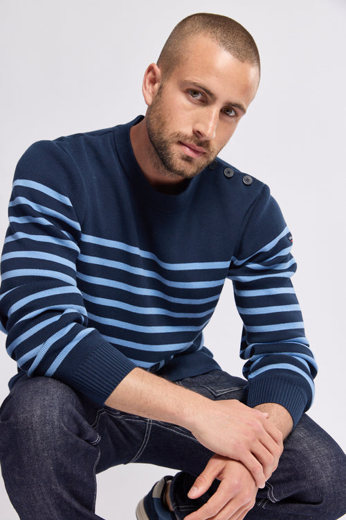 Pull marin rayé - coton - Armor-lux - 1
