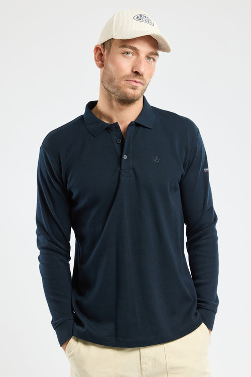 Polo broderie ancre - coton - Armor-lux - 1