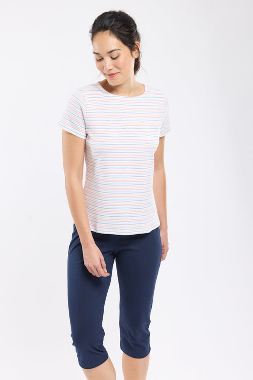 Capri-style pyjamas — light cotton - Armor-lux - 2