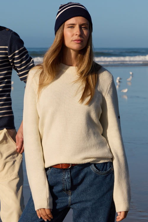 Cropped jumper - wool - Armor-lux - 1