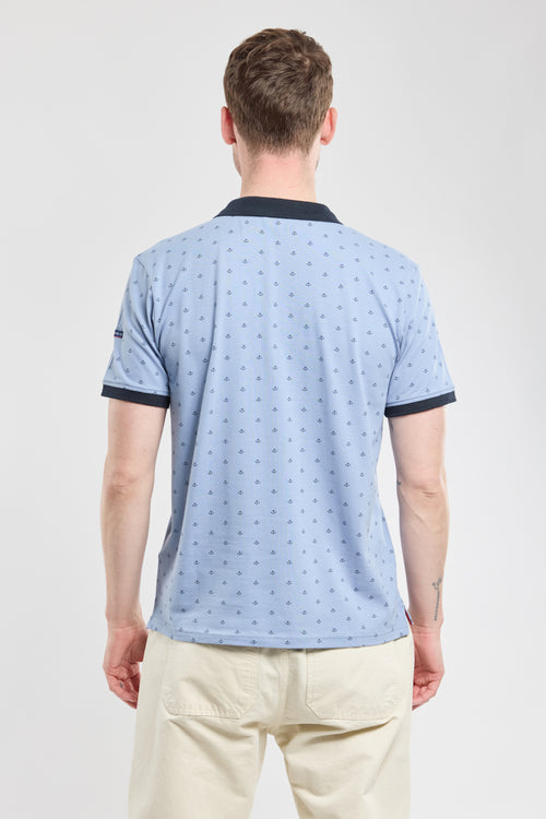 Anchor pattern polo - cotton piqué - Armor-lux - 3