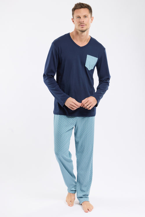 Micro-print pyjamas – thick cotton - Armor-lux - 1