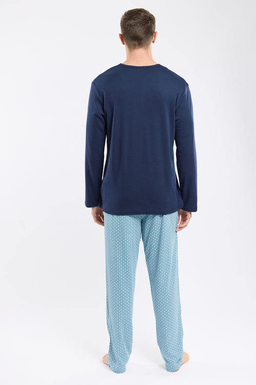 Pyjama micromotifs - coton épais - Armor-lux - 3