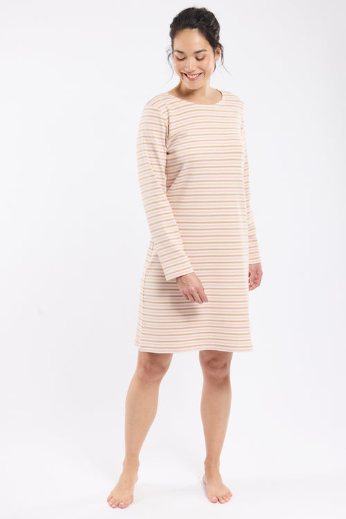 Striped nightshirt – thick cotton - Armor-lux - 1