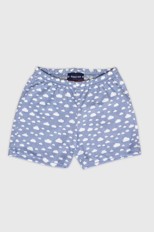 Pyjama short Kids imprimé nuages - coton léger - Armor-lux - 3