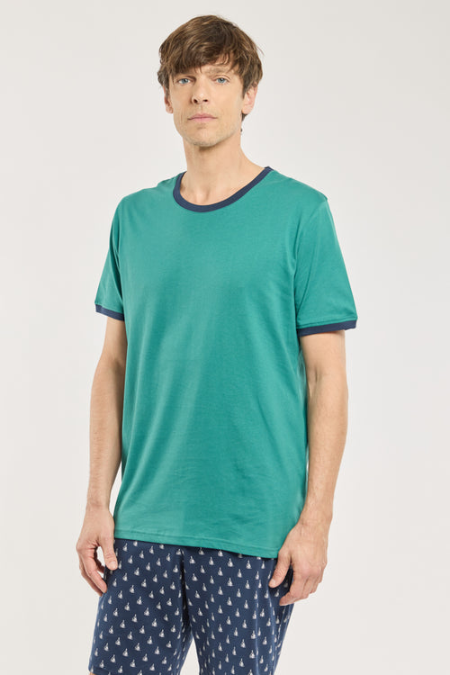 Printed short pajamas - lightweight cotton - Armor-lux - 3