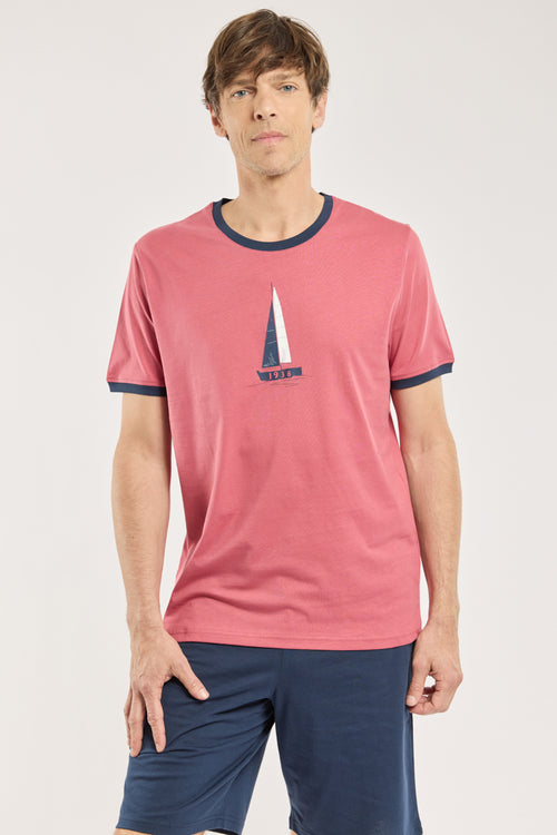 Printed short pajamas - lightweight cotton - Armor-lux - 3