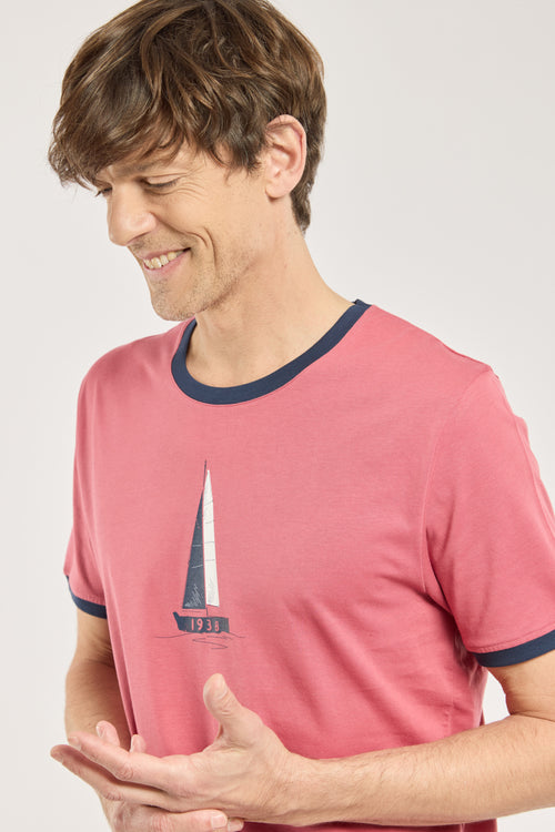 Printed short pajamas - lightweight cotton - Armor-lux - 2