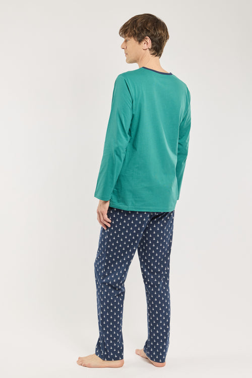 Pyjama mit „Boote“-Muster - leichte Baumwolle - Armor-lux - 3