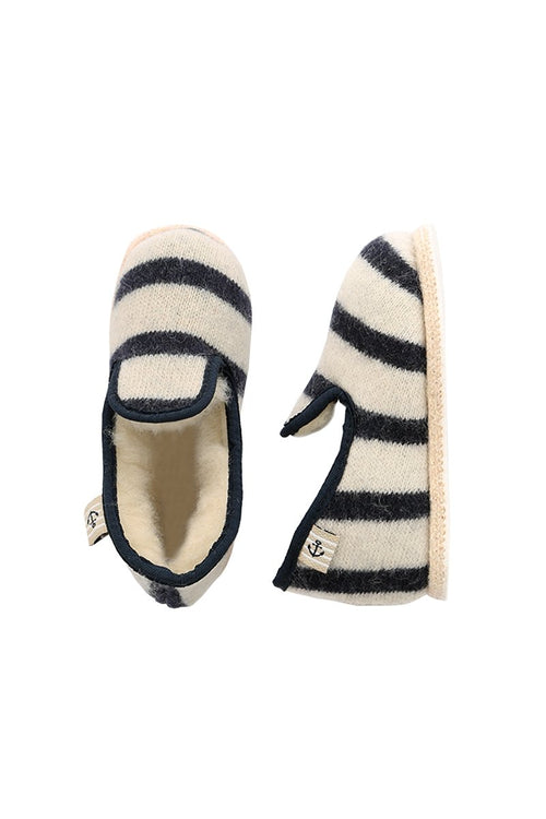 Chaussons rayés du 24 au 32 - laine - Armor-lux - 1