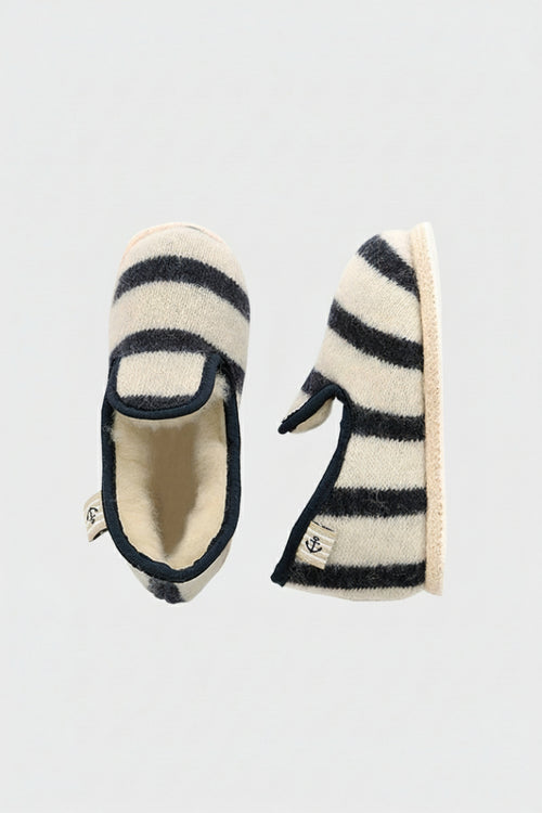Chaussons rayés du 24 au 32 - laine - Armor-lux - 1