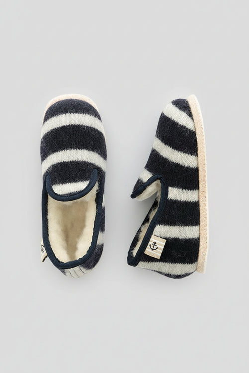 Chaussons rayés du 24 au 32 - laine - Armor-lux - 1