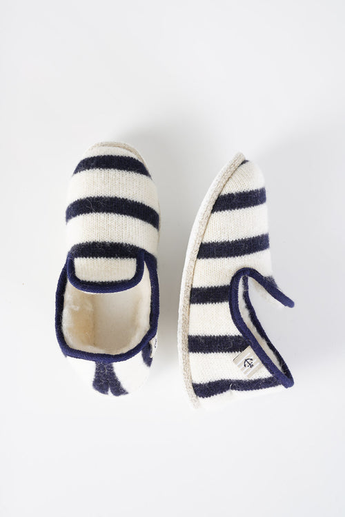 Chaussons rayés du 32 au 34 - laine - Armor-lux - 2
