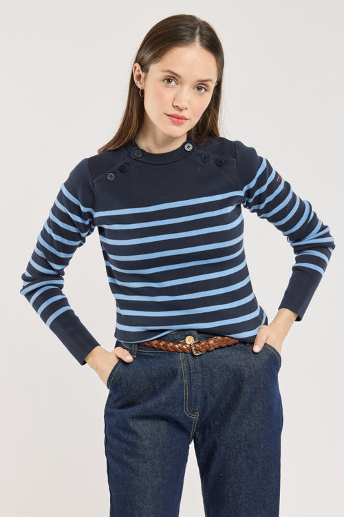 Pull marin double boutonnage - coton - Armor-lux - 1
