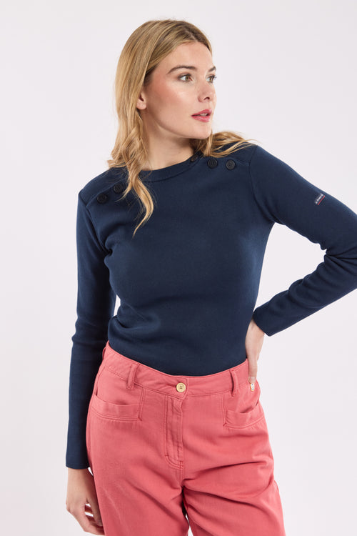 Double-breasted nautical jumper - cotton - Armor-lux - 2