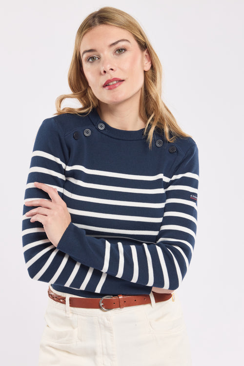 Double-breasted nautical jumper - cotton - Armor-lux - 4