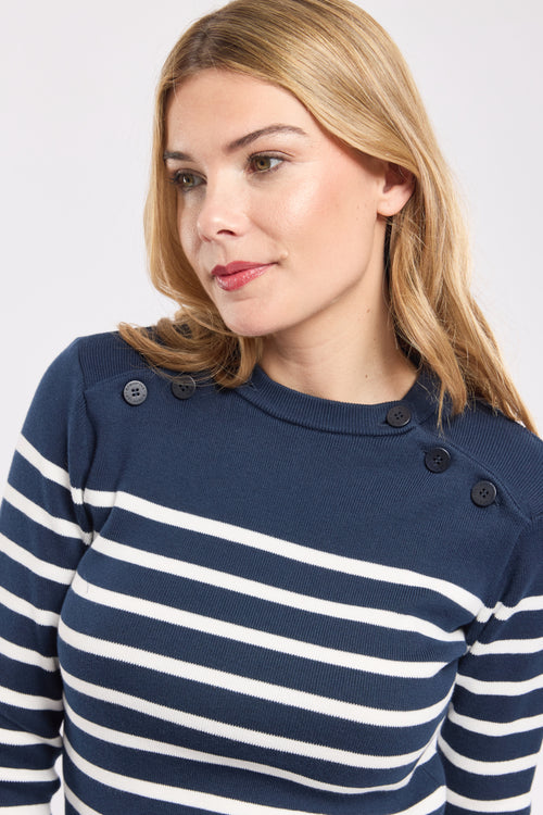 Double-breasted nautical jumper - cotton - Armor-lux - 5