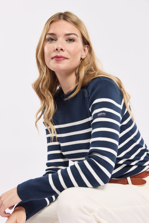 Double-breasted nautical jumper - cotton - Armor-lux - 1