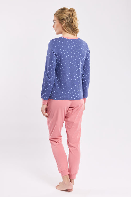 Pyjama corsaire motifs coeurs - coton léger - Armor-lux - 6