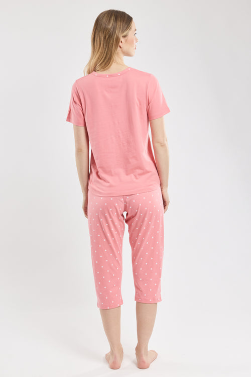 Pyjama mit Caprihose -Motiv – „Flamingo“ – leichte Baumwolle - Armor-lux - 5