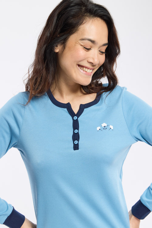 Micro-print pyjamas – thick cotton - Armor-lux - 4