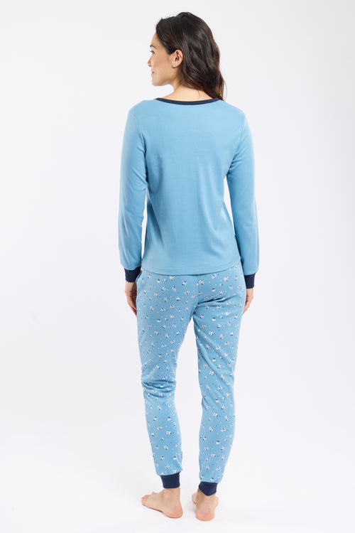 Pyjama mit Mikto-Muster – dicke Baumwolle - Armor-lux - 5