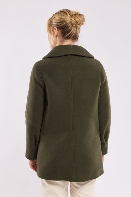 Buttoned pea coat - wool - Armor-lux - 4