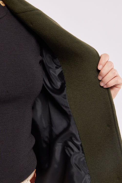 Buttoned pea coat - wool - Armor-lux - 6