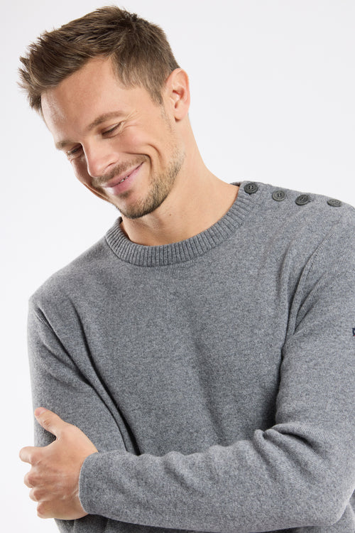 Einfarbiger Matrosenpullover – Wolle - Armor-lux - 2