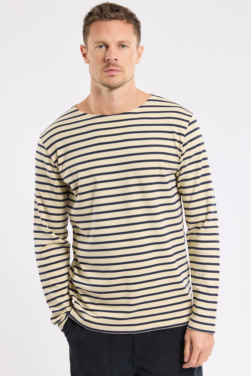 Heritage Breton striped shirt – thick cotton - Armor-lux - 4