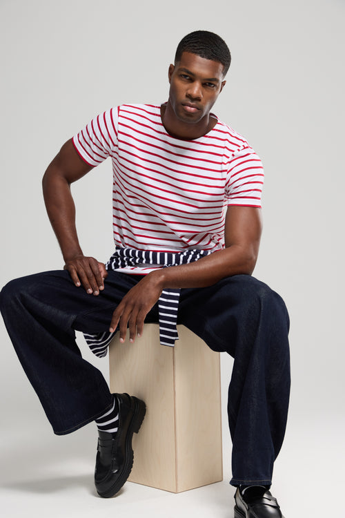Short-sleeved Breton striped shirt - lightweight cotton - Armor-lux - 5